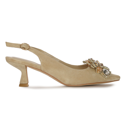 Alma En Pena Suede Sand Pumps V240292