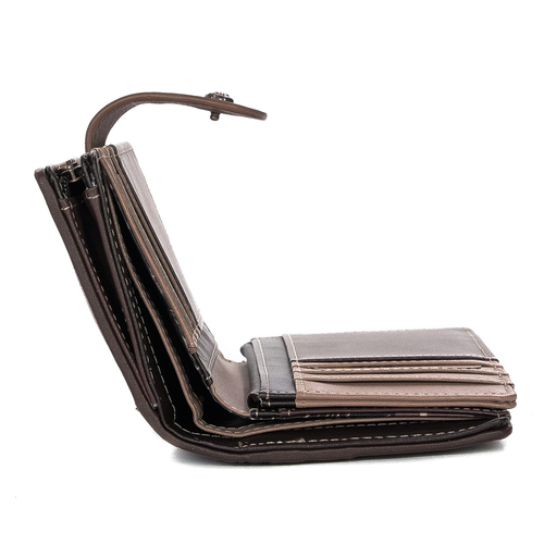Anekke Shoen Medium Size Women's Wallet Brown With Print
