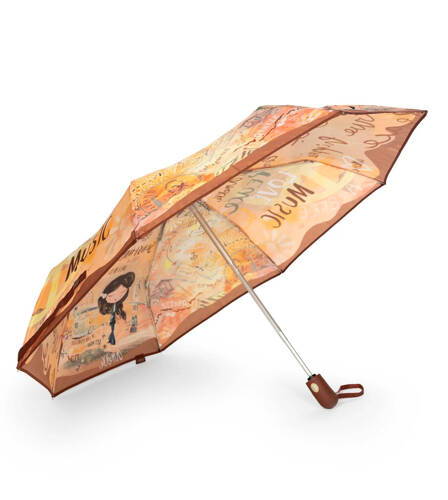 Anekke Women's Automatic Peace & Love Umbrella