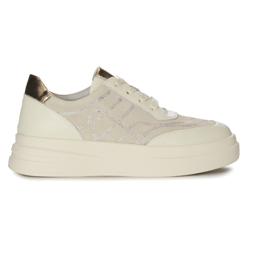 Artiker Beige-Gold Women's Sneakers