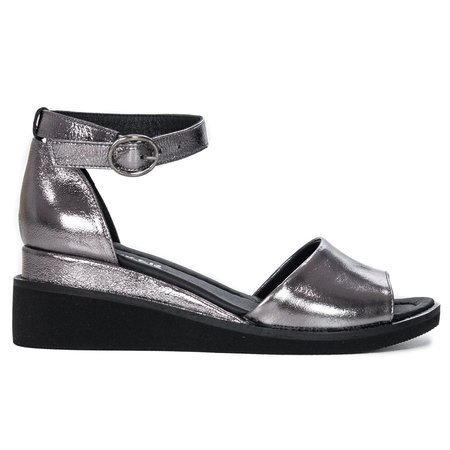 Artiker Metalic Dark Silver Sandals 48C0636