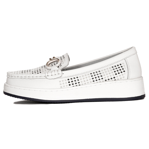 Artiker White Women's Flat Shoes