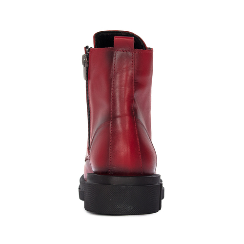 Artiker Women's Red warmed leather boots