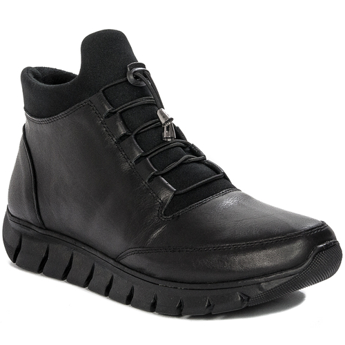 Artiker Women's boots, Black leather