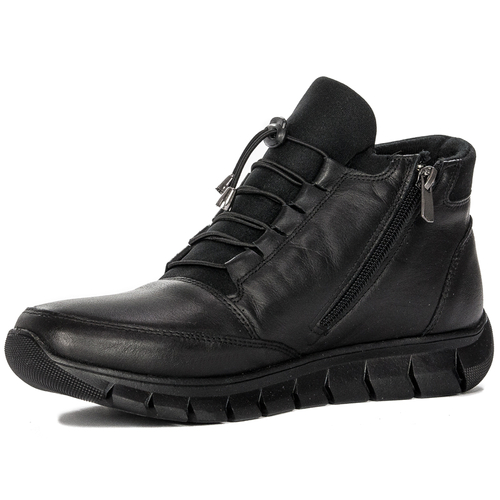 Artiker Women's boots, Black leather