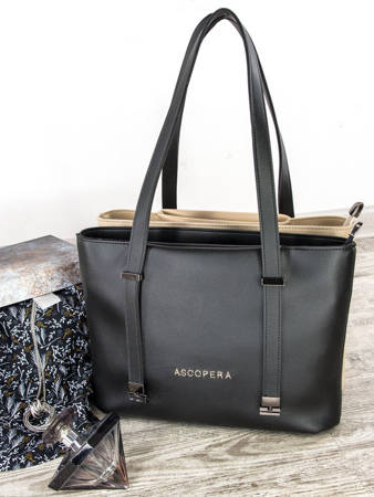 Ascopera Cetero AP21-C153 Ebony Black Totes Bag