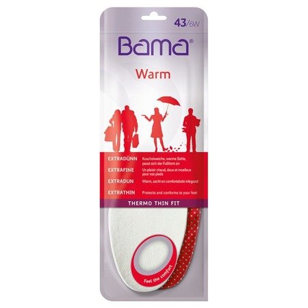 Bama Insoles WARM Thermo Thin Fit 39
