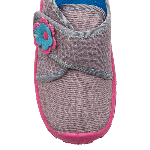 Befado Children's Girl's Gray and Pink Low Shoes