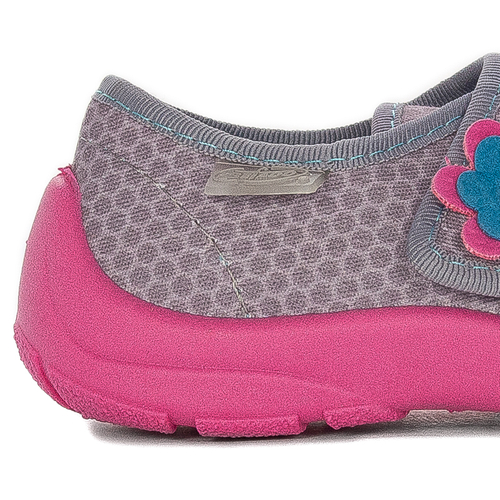 Befado Children's Girl's Gray and Pink Low Shoes