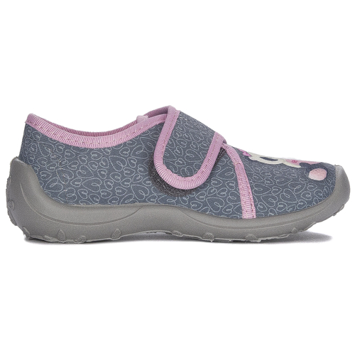 Befado Children's Girl's Grey & Pink Low Shoes