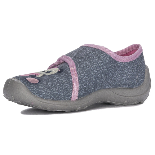 Befado Children's Girl's Grey & Pink Low Shoes