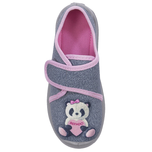 Befado Children's Girl's Grey & Pink Low Shoes