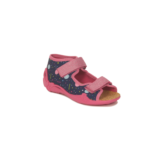 Befado Children's Girls Sandals Navy Blue & Pink