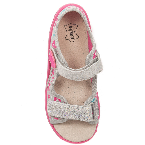 Befado Children's girls' sandals Sunny gray