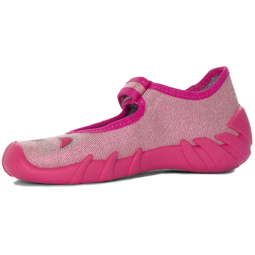 Befado Children's shoes for girls with Velcro Speedy Matallic Pink