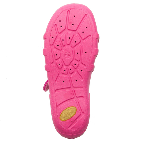 Befado Children's shoes for girls with Velcro Speedy Matallic Pink