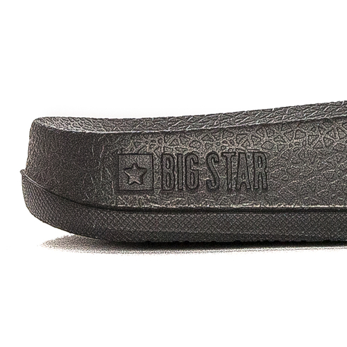 Big Star Black Velcro children's slippers