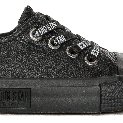 Big Star Black children's slip-on sneakers