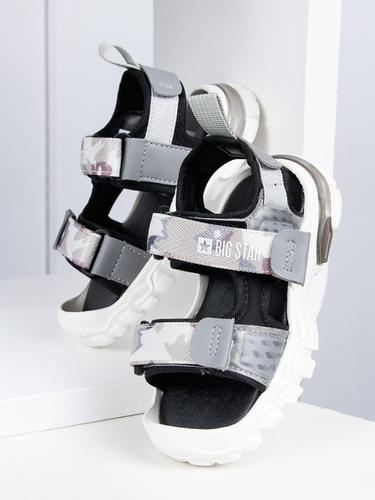 Big Star Children's boys' sandals with Velcro Gray