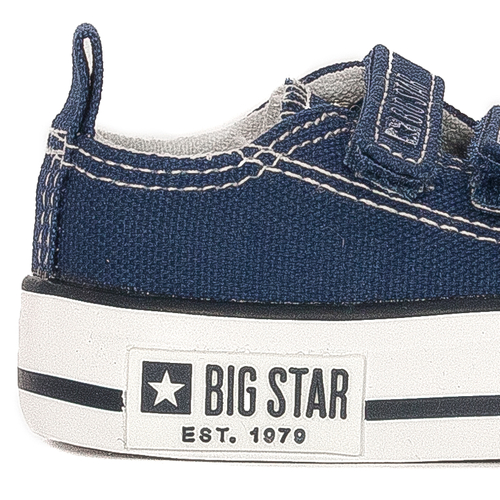 Big Star Children's sneakers for boys with velcro navy blue