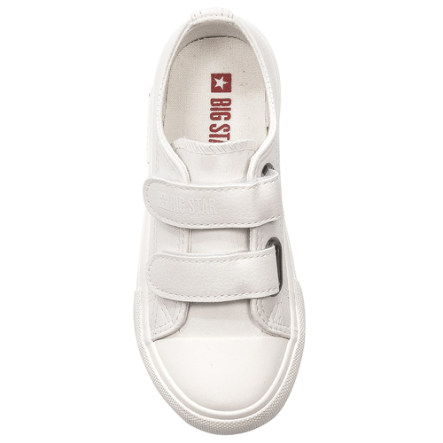 Big Star White baby sneakers with velcro