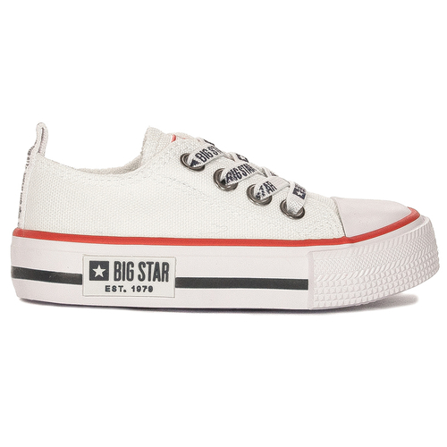 Big Star children's slip-on white sneakers