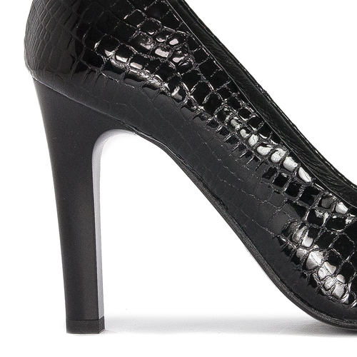 Bioeco by Arka Women's leather black pumps shoes