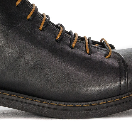 Black Venezia Black leather boots