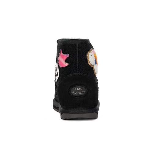 Black children's boots Wallaby Mini Play