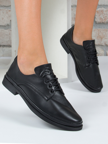 Black leather oxfords Boccato shoes