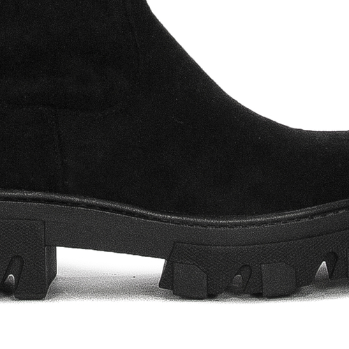 Black women's platform boots