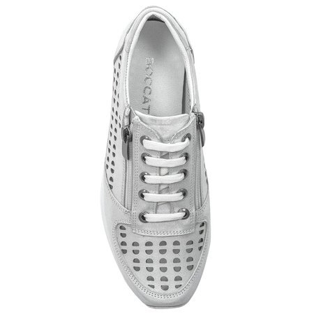 Boccato 0164 106 1288 716 White SatinFlat Shoes