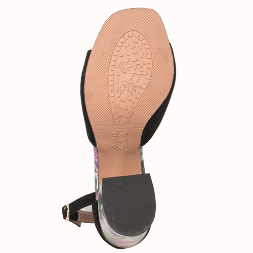 Boccato Black Women's Leather Sandals