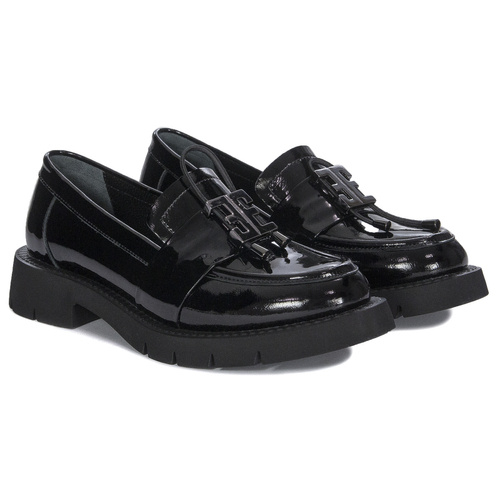 Boccato Black pattent leather shoes