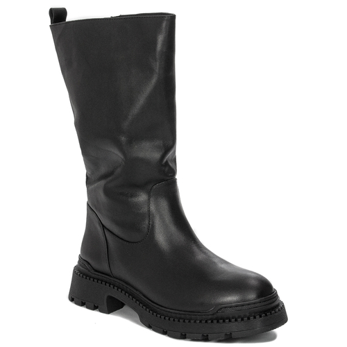 Boccato Women's warm leather boots black