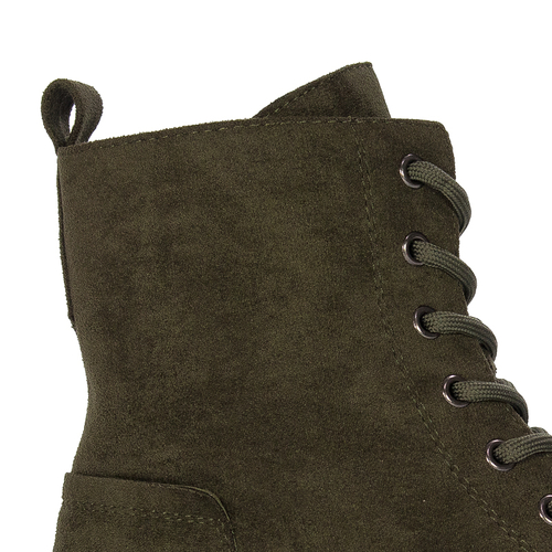 Boots Sergio Leone Green Warmed Lace-Up Boots