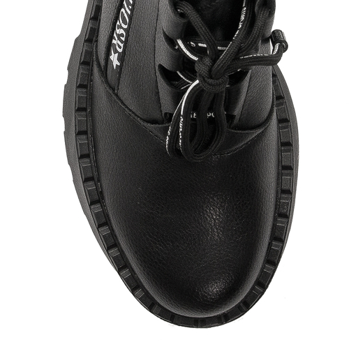 Boots Sergio Leone on the platform insulated Black