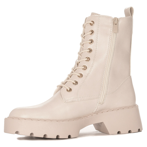 Boots Sergio insulated on the platform Beige