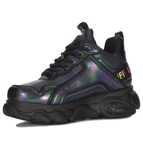 Buffalo Women's Black Rainbow Sneakers