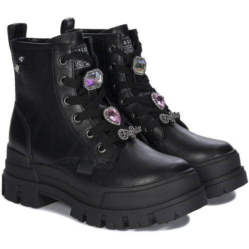 Buffalo women's ASPHA RLD ICE Black Boots