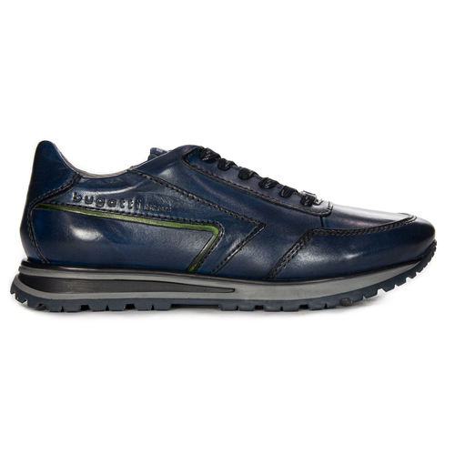 Bugatti Men's Navy Blue leather sneakers