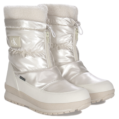 Calvin Klein Jeans Women's Snow Boots Ivory