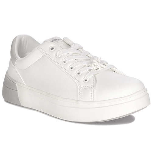 Calvin Klein Jeans Women's platform white sneakers