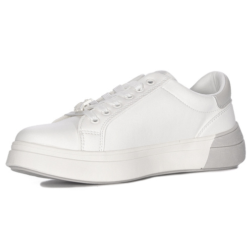 Calvin Klein Jeans Women's platform white sneakers