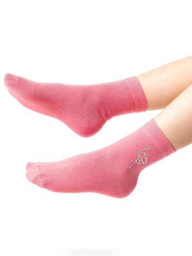 Children's girls' socks Steven Cotton Candy art.066 Pink Heron