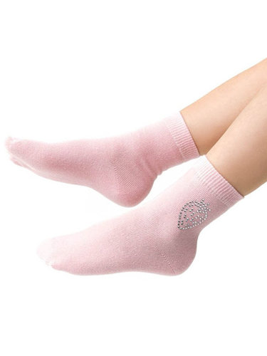 Children's socks for girls Steven Cotton Candy art.066 Pink Strawberry