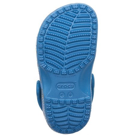 Crocs 206147-4KI Classic Shark Clog Ps Prep Blue Slides