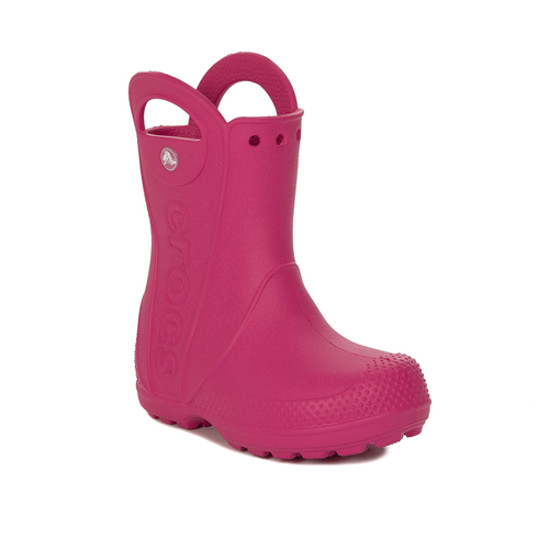 Crocs Children Rain Boots Candy Pink Handle Boot