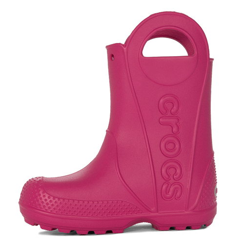 Crocs Children Rain Boots Candy Pink Handle Boot