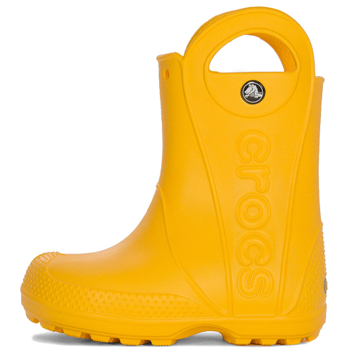 Crocs Children Rain Boots Yellow Handle Boot